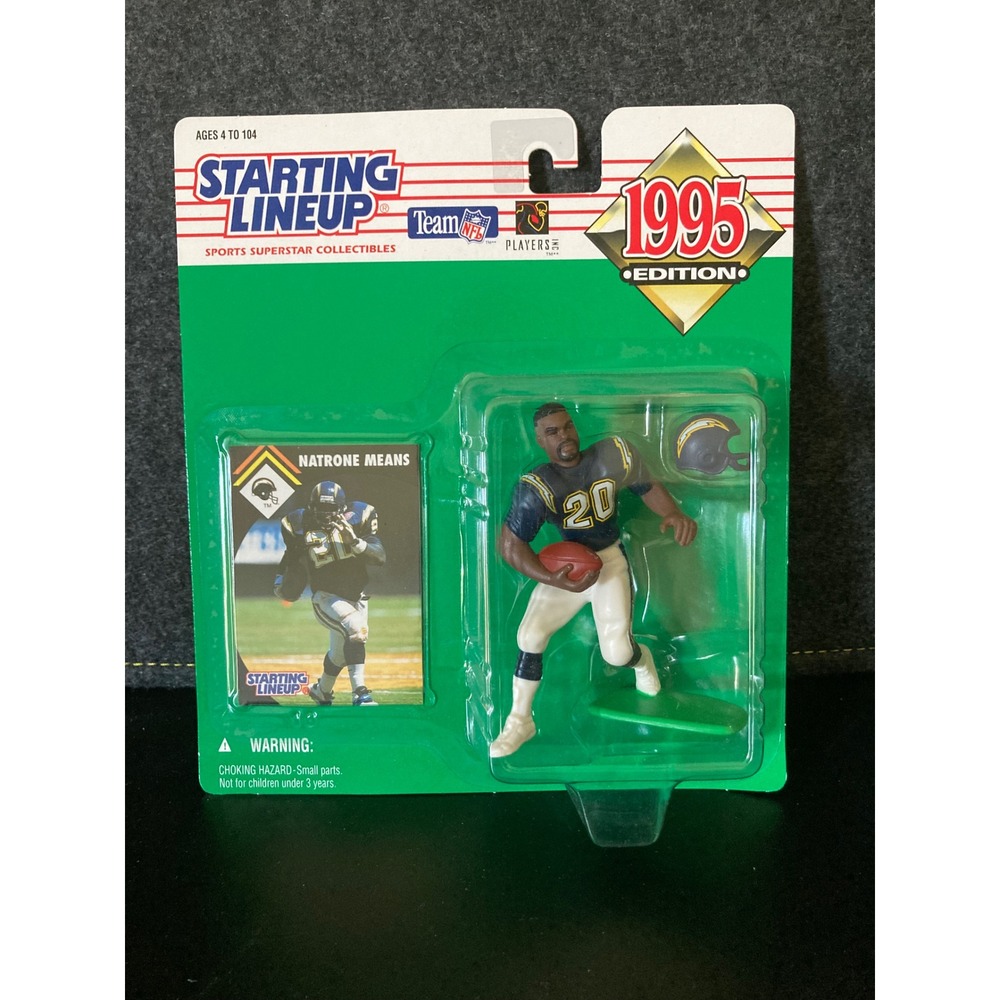 Kenner Starting Lineup Natrone Means 1995 San Diego Chargers NFL Figure New